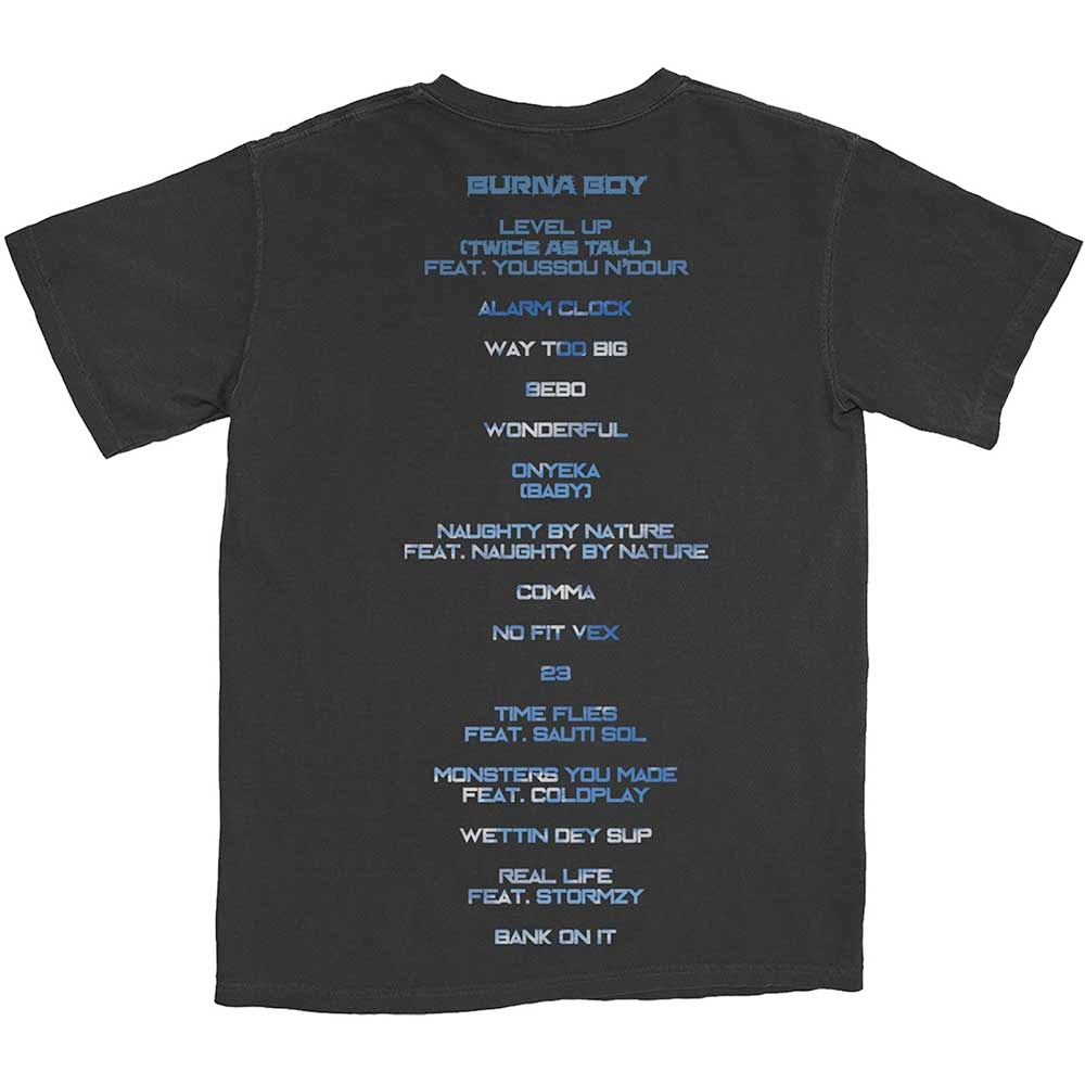 Burna Boy - Album Tracks Tshirt Homme - Noir